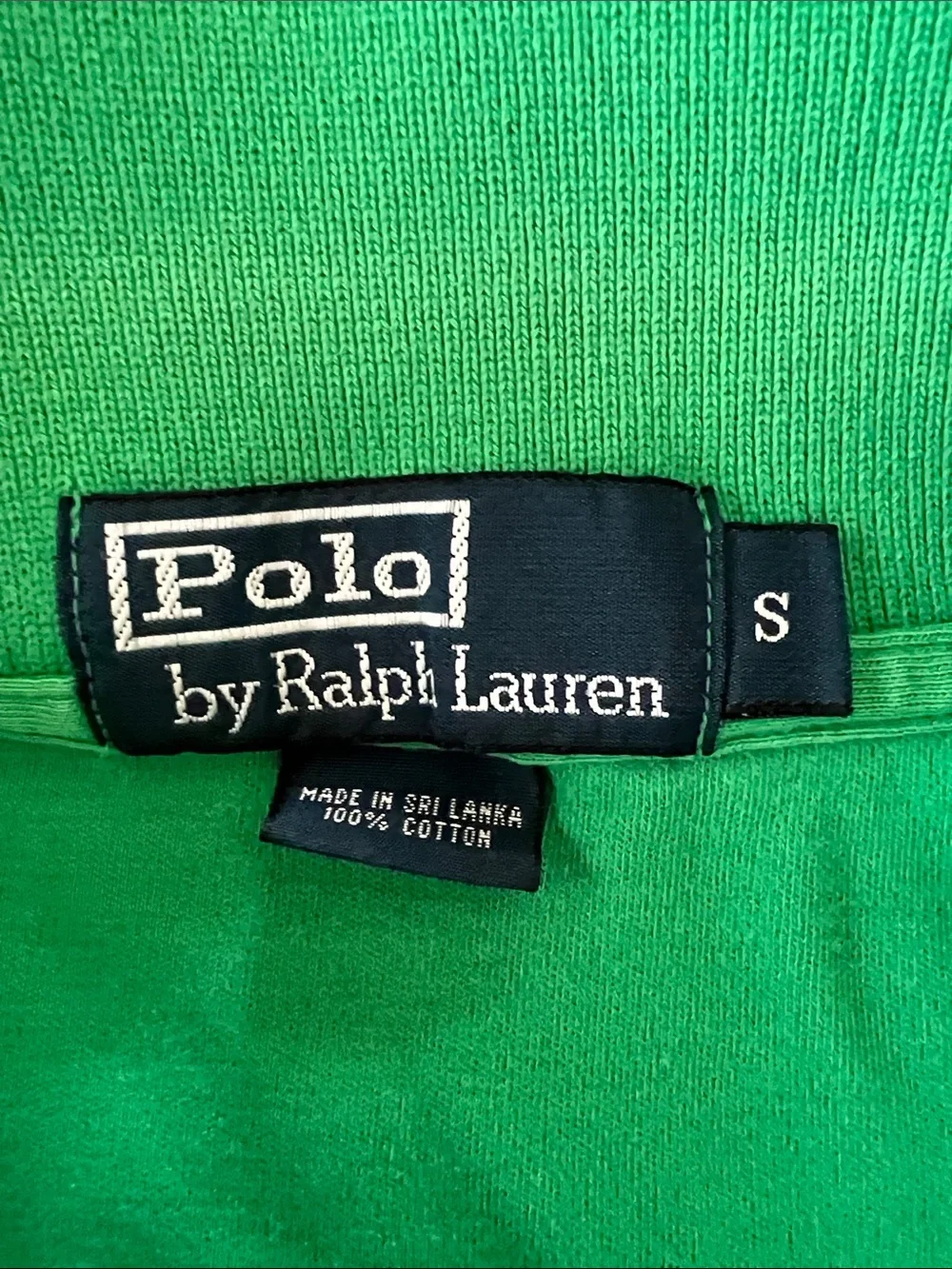 Polo Ralph Lauren Green Polo Shirt Men's Small Purple Pony Classic Fit Cotton